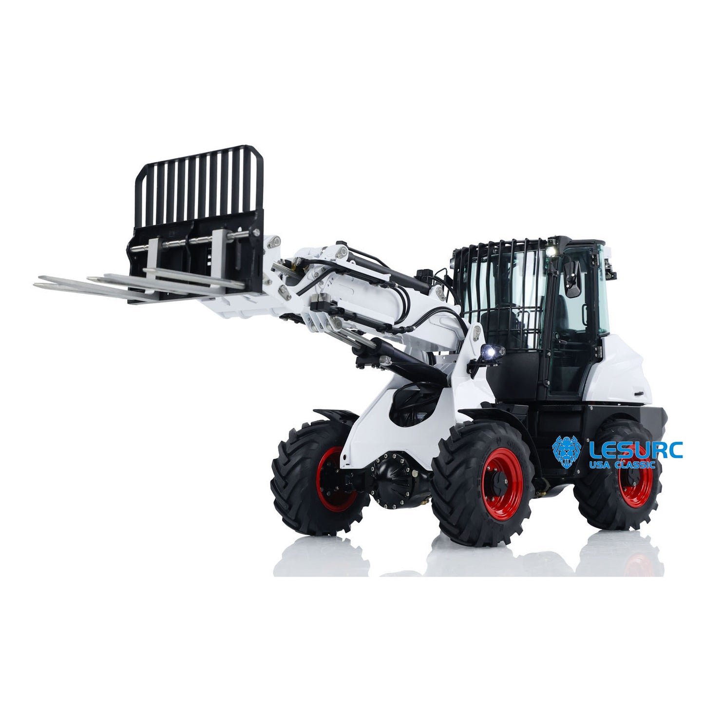 1/14 LESU RC Hydraulic Fork Loader Telescopic Arm Model AT1050 Truck Radio Control Car Construction Vehicles