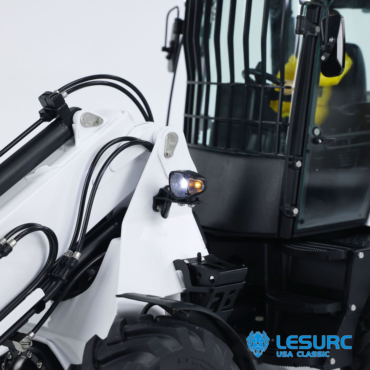 1/14 LESU RC Hydraulic Fork Loader Telescopic Arm Model AT1050 Truck Radio Control Car Construction Vehicles