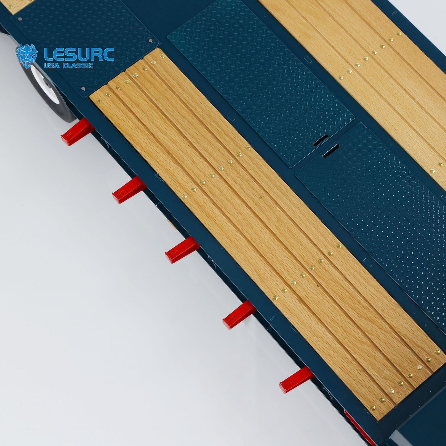 LESU Metal Trailer Hydraulic Lifting Tailboard Painted for RC Tractor Truck Car Emulated Construction Vehicle Hobby Models Light