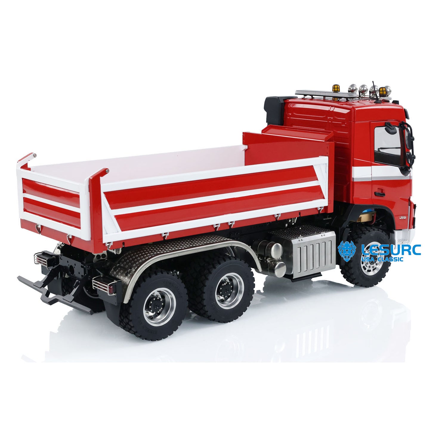 1/14 3-way RC Hydraulic Dumper Car LESU Metal 6x6 Remote Control Dump Truck Painted Assembled Dumoer