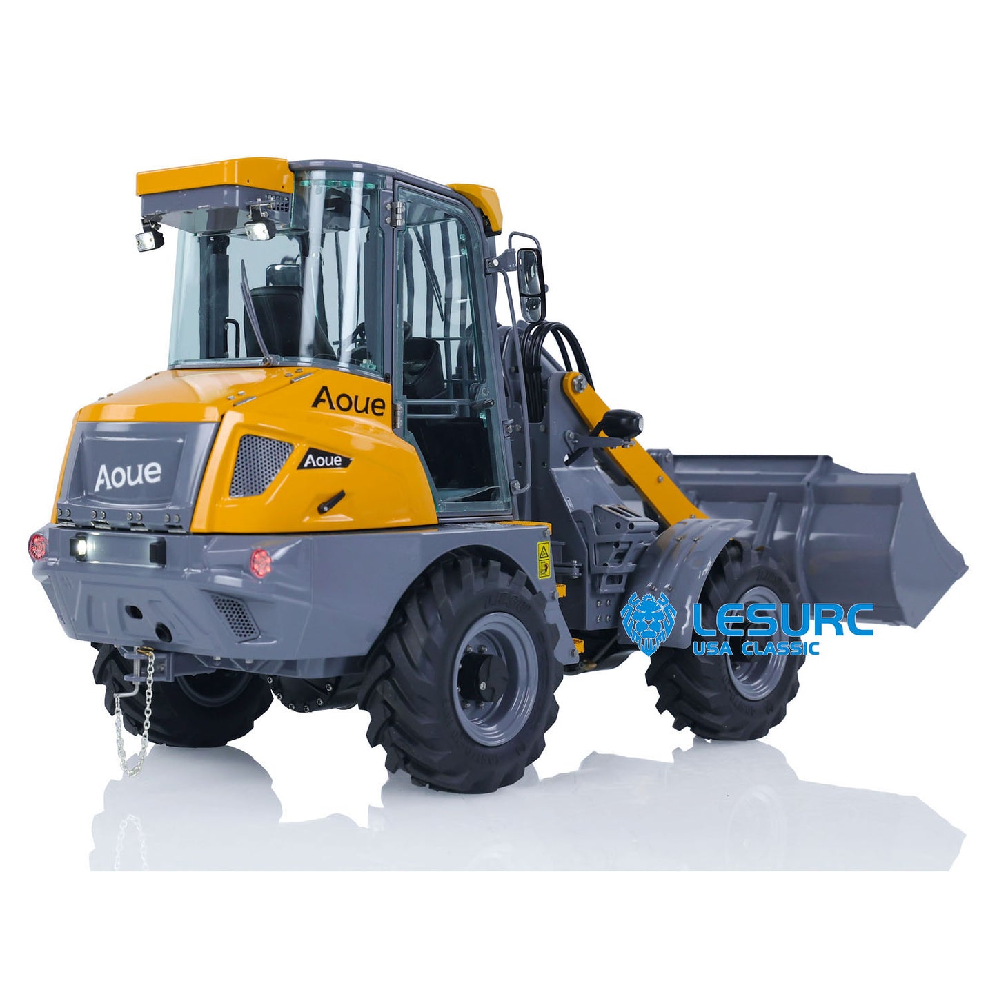 LESU AOUE MCL8 1/14 4*4 Hydraulic RC Loader ST8 Remote Control Car Construction Model Painted Assembled