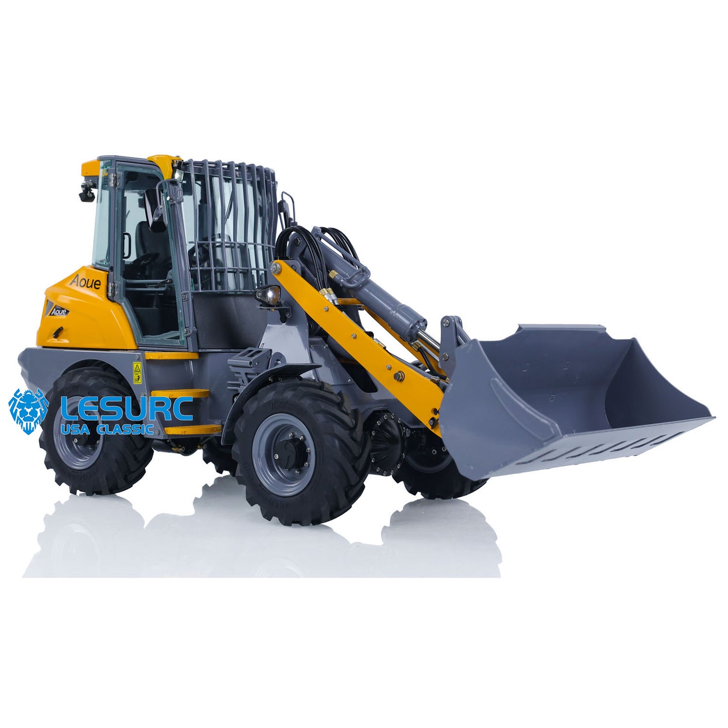 LESU AOUE MCL8 1/14 4*4 Hydraulic RC Loader ST8 Remote Control Car Construction Model Painted Assembled