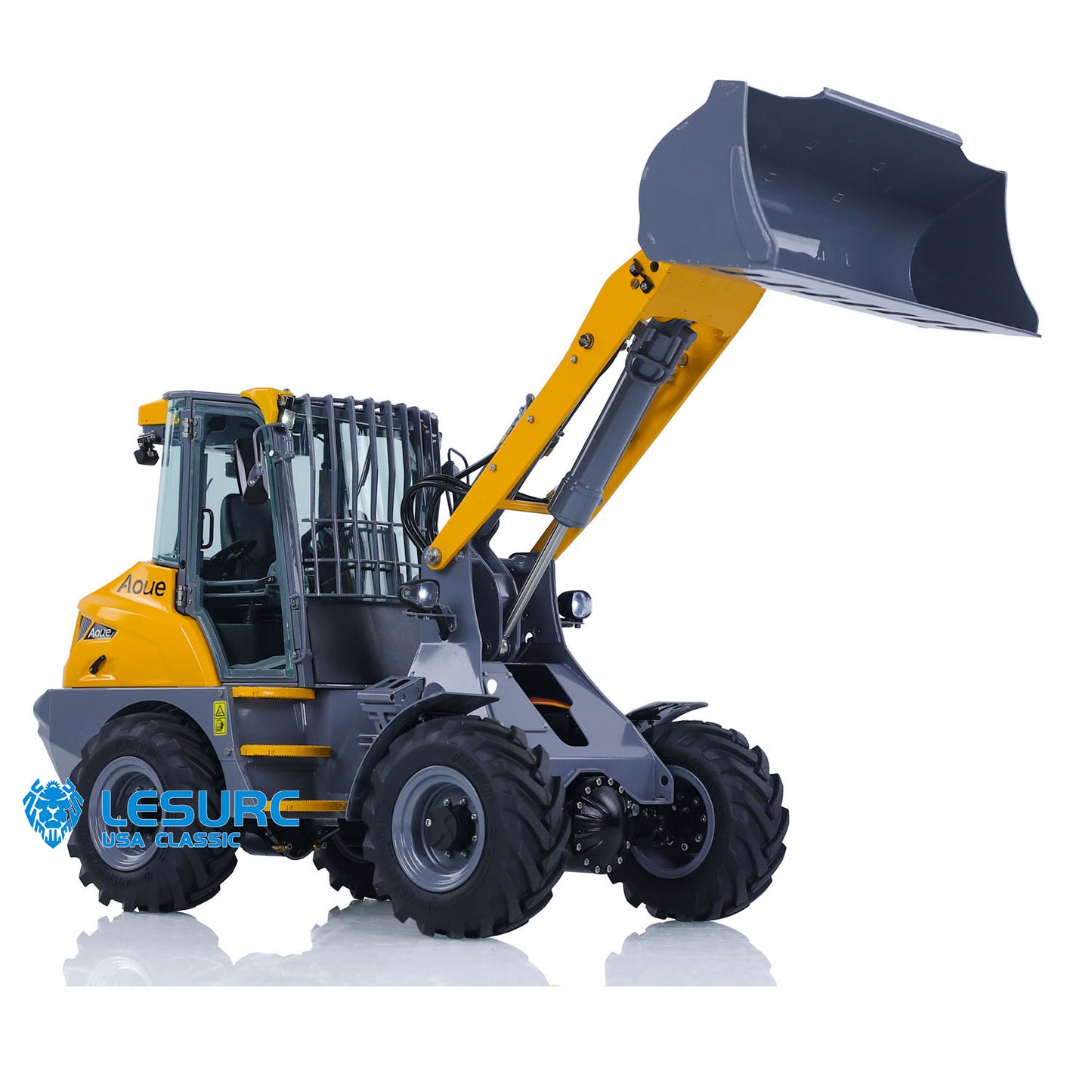 LESU AOUE MCL8 1/14 4*4 Hydraulic RC Loader ST8 Remote Control Car Construction Model Painted Assembled
