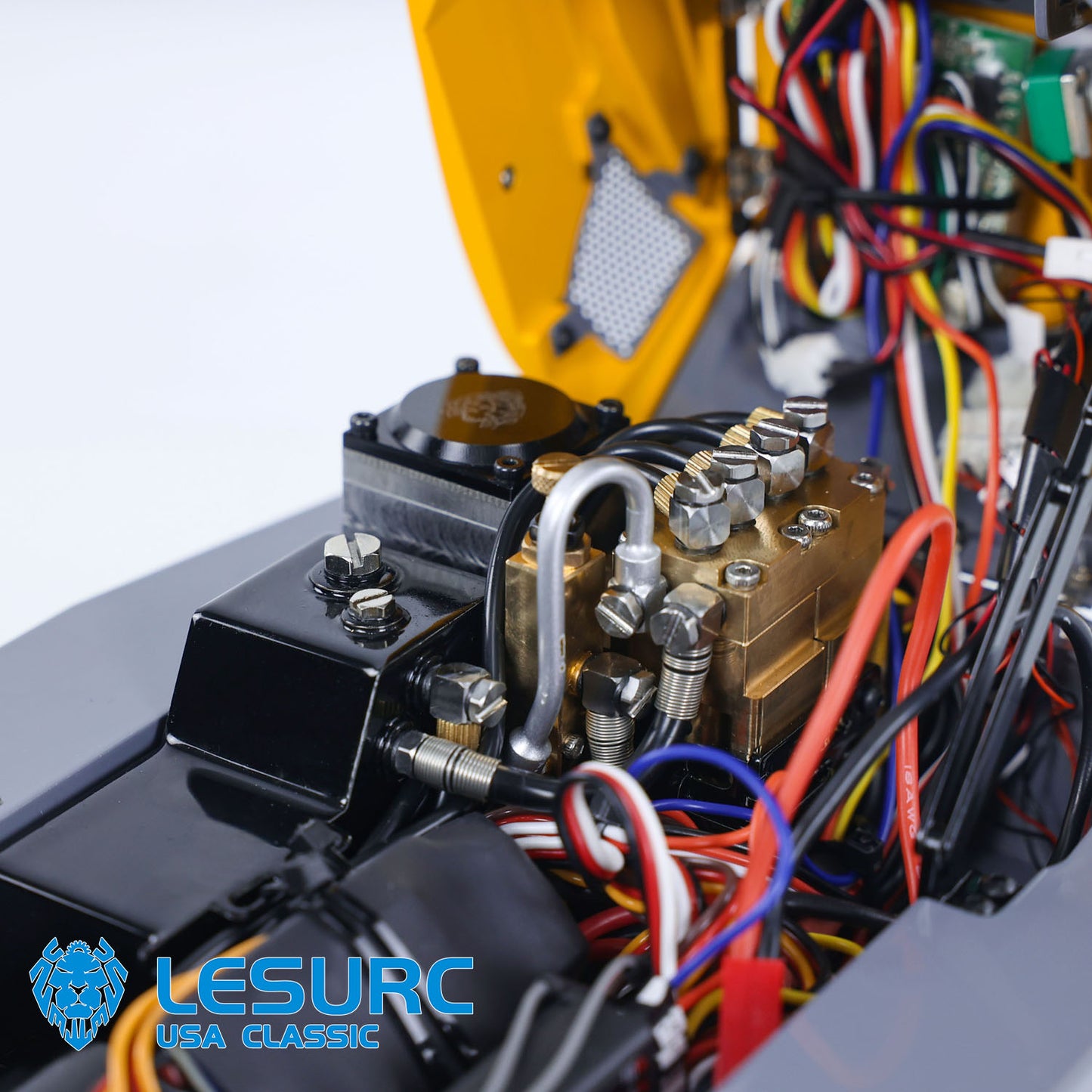 LESU Aoue MCL8 1/14 Metal 4X4 RC Hydraulic Wheeled Loader A0015 with 4CH Reversing Valve Light Sound for Construction Model Collectors