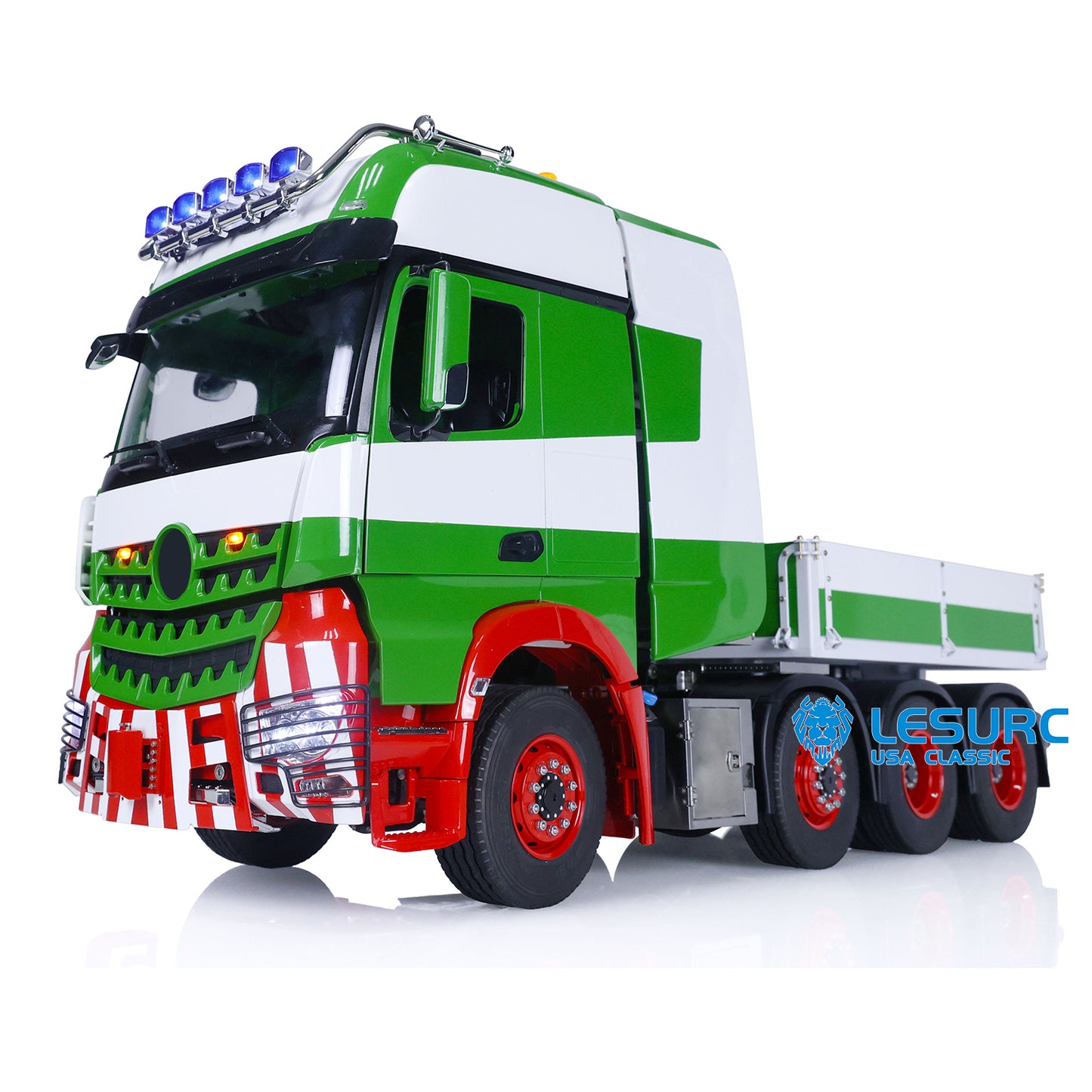 1/14 LESU RC Highline Tractor Truck Heavy-duty Metal Chassis Painted Remote Control Car Model W/ 3 Speed Gearbox Lights Sounds