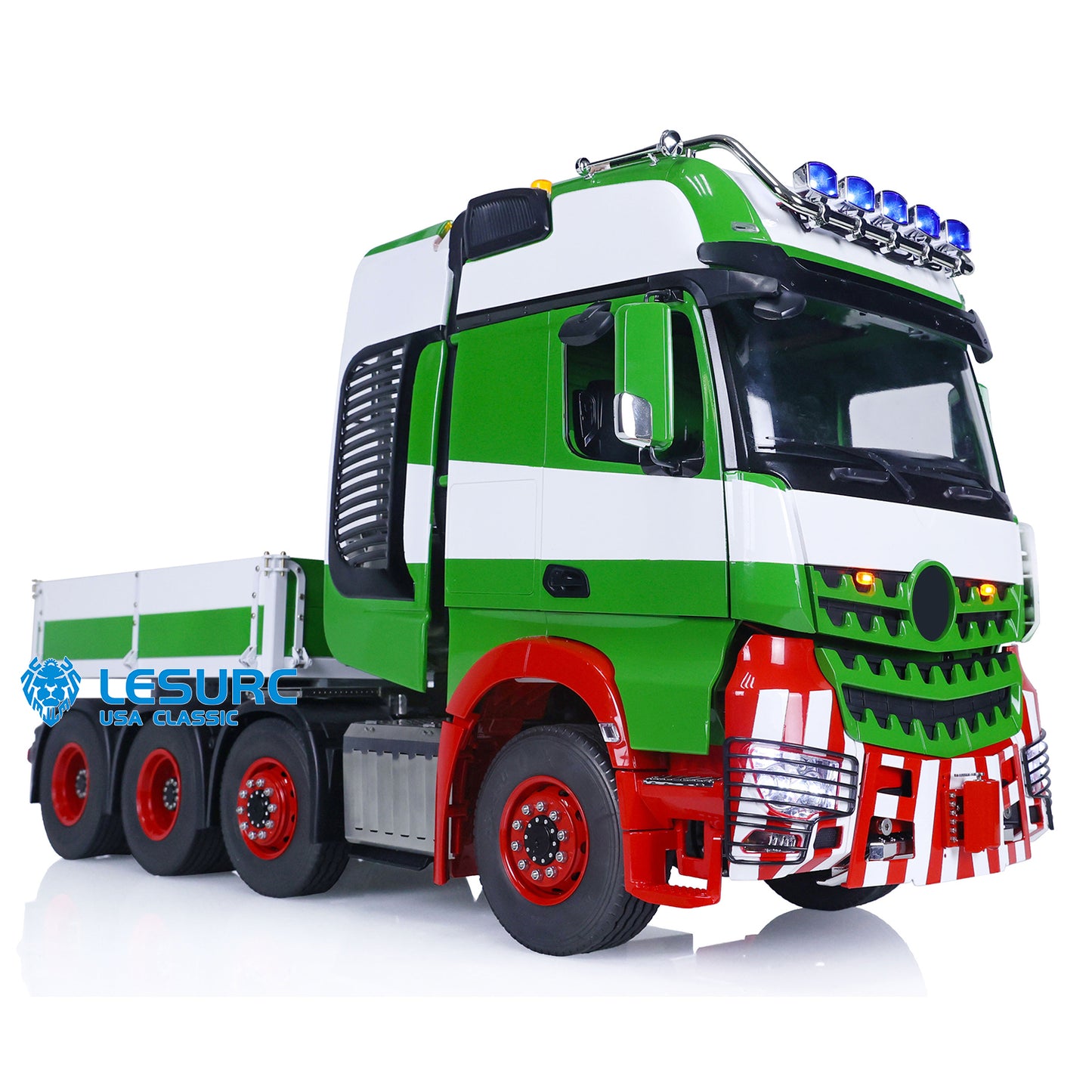 1/14 LESU RC Highline Tractor Truck Heavy-duty Metal Chassis Painted Remote Control Car Model W/ 3 Speed Gearbox Lights Sounds