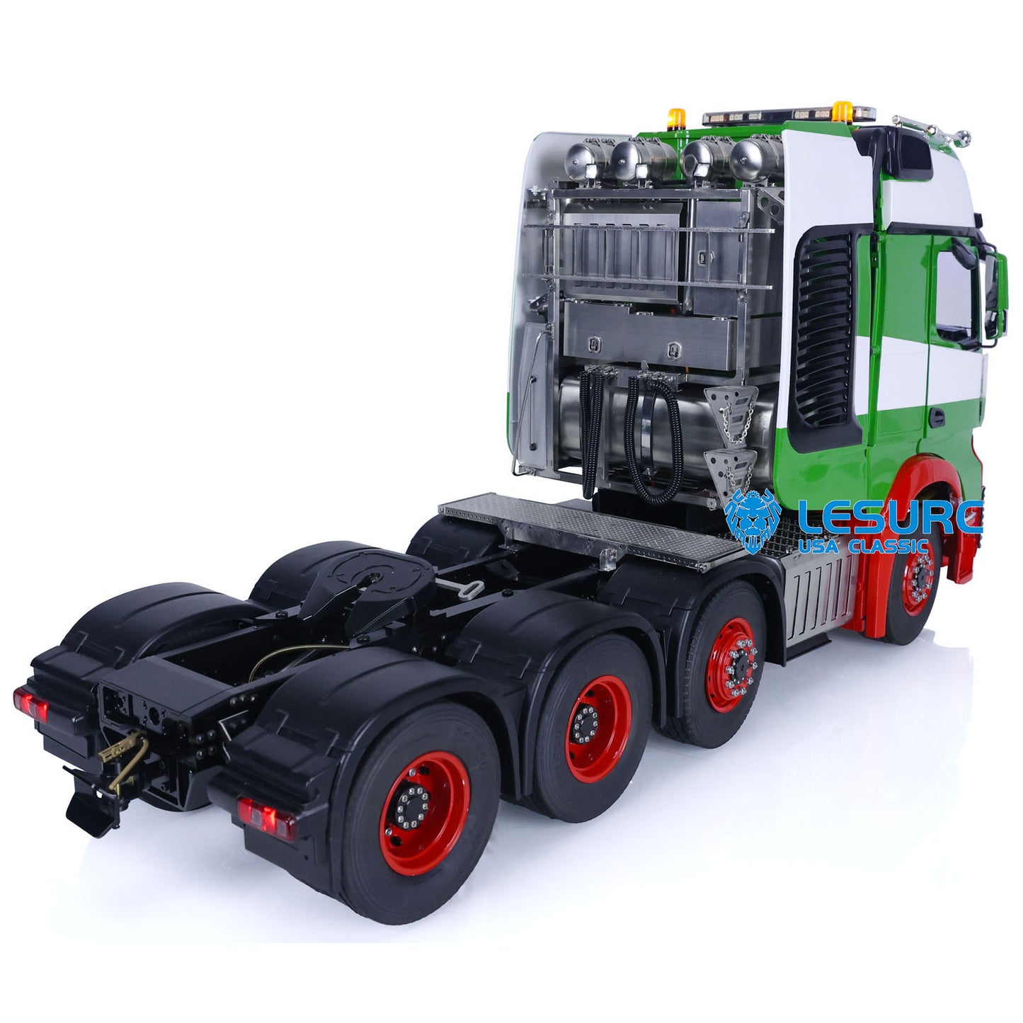 1/14 LESU RC Highline Tractor Truck Heavy-duty Metal Chassis Painted Remote Control Car Model W/ 3 Speed Gearbox Lights Sounds
