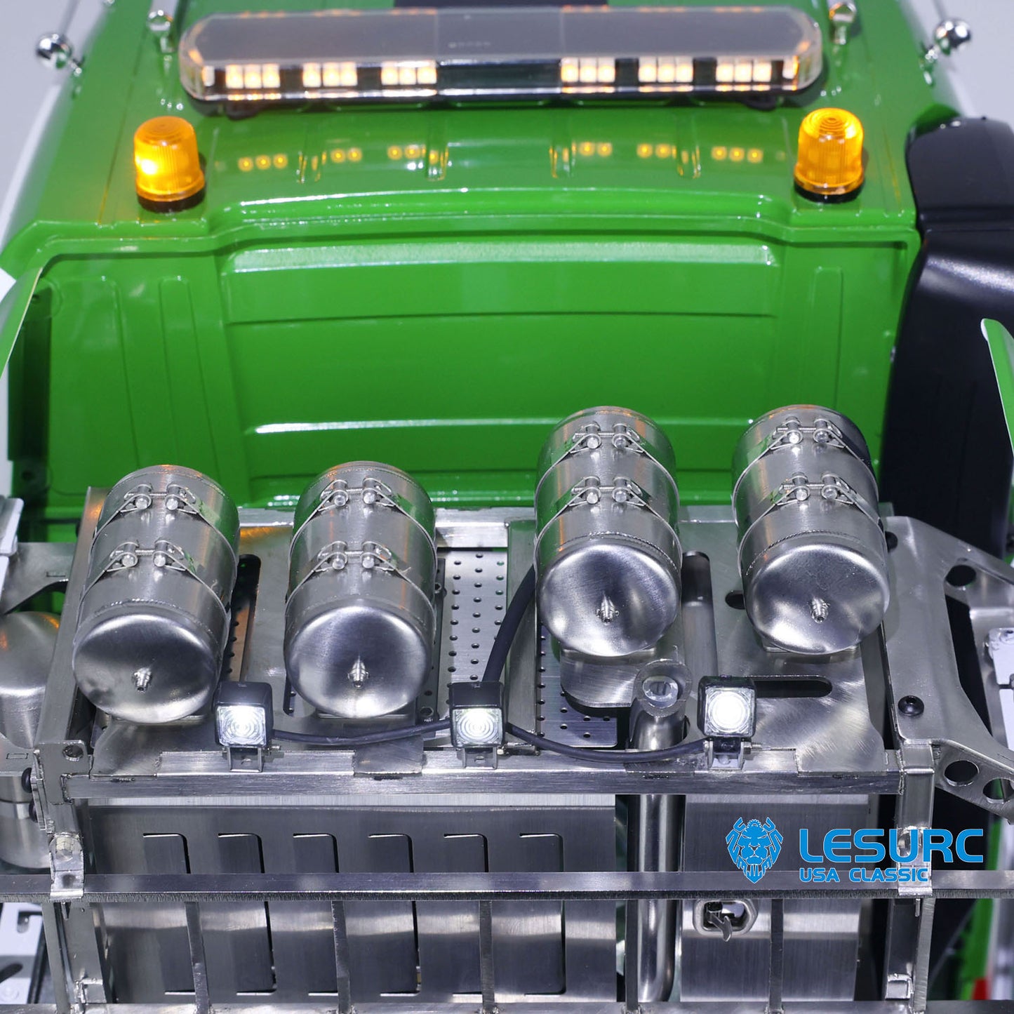 1/14 LESU RC Highline Tractor Truck Heavy-duty Metal Chassis Painted Remote Control Car Model W/ 3 Speed Gearbox Lights Sounds