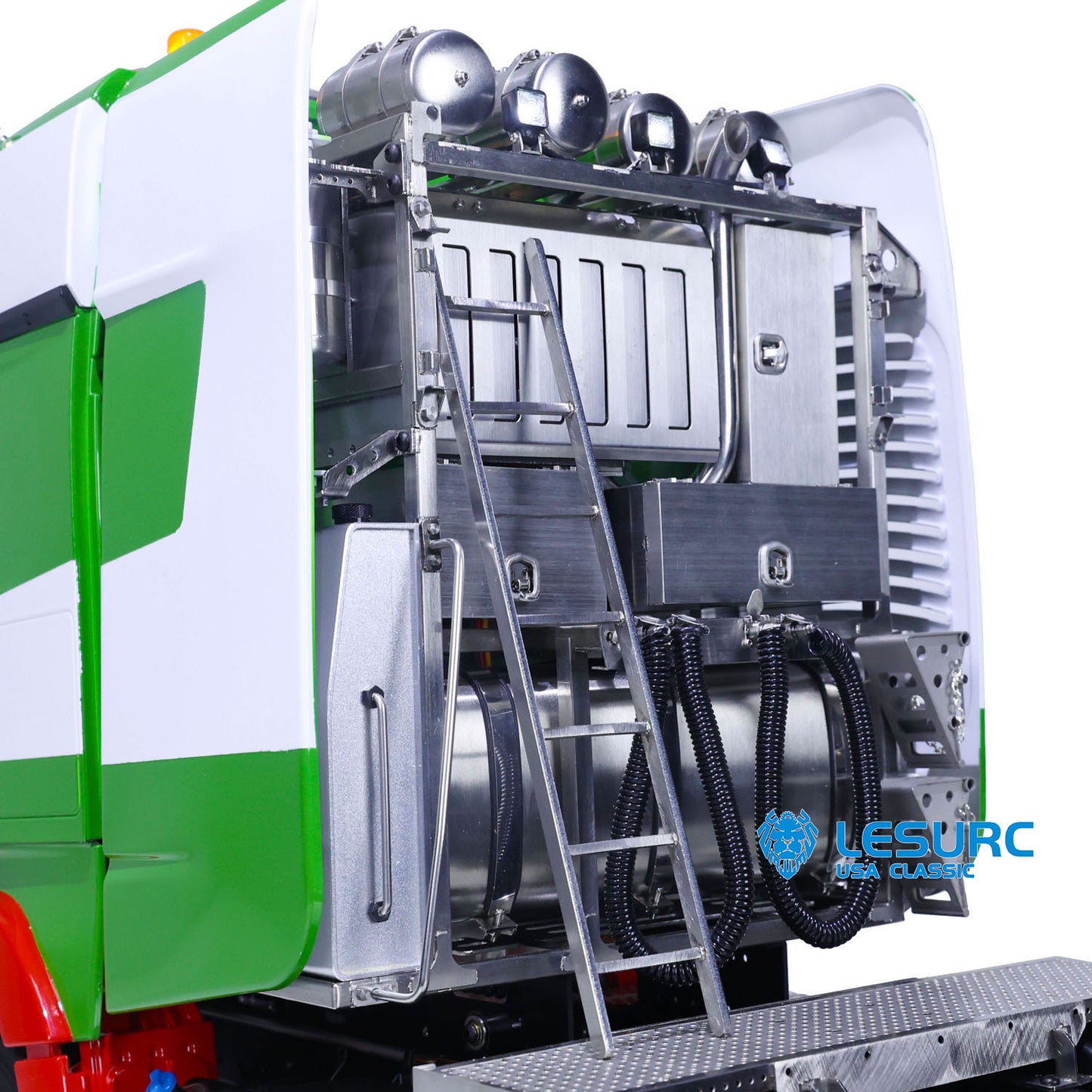 1/14 LESU RC Highline Tractor Truck Heavy-duty Metal Chassis Painted Remote Control Car Model W/ 3 Speed Gearbox Lights Sounds