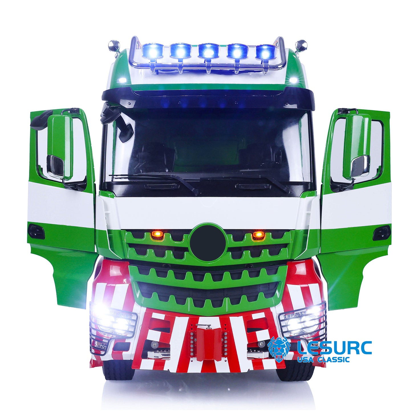 1/14 LESU RC Highline Tractor Truck Heavy-duty Metal Chassis Painted Remote Control Car Model W/ 3 Speed Gearbox Lights Sounds