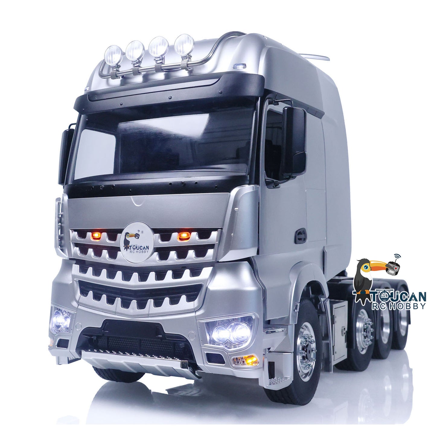 LESU 1/14 RC Tractor Truck 8x8 Metal Chassis High-Quality Customized Remote Control Car 3-speed Transmission Model Equipment Rack