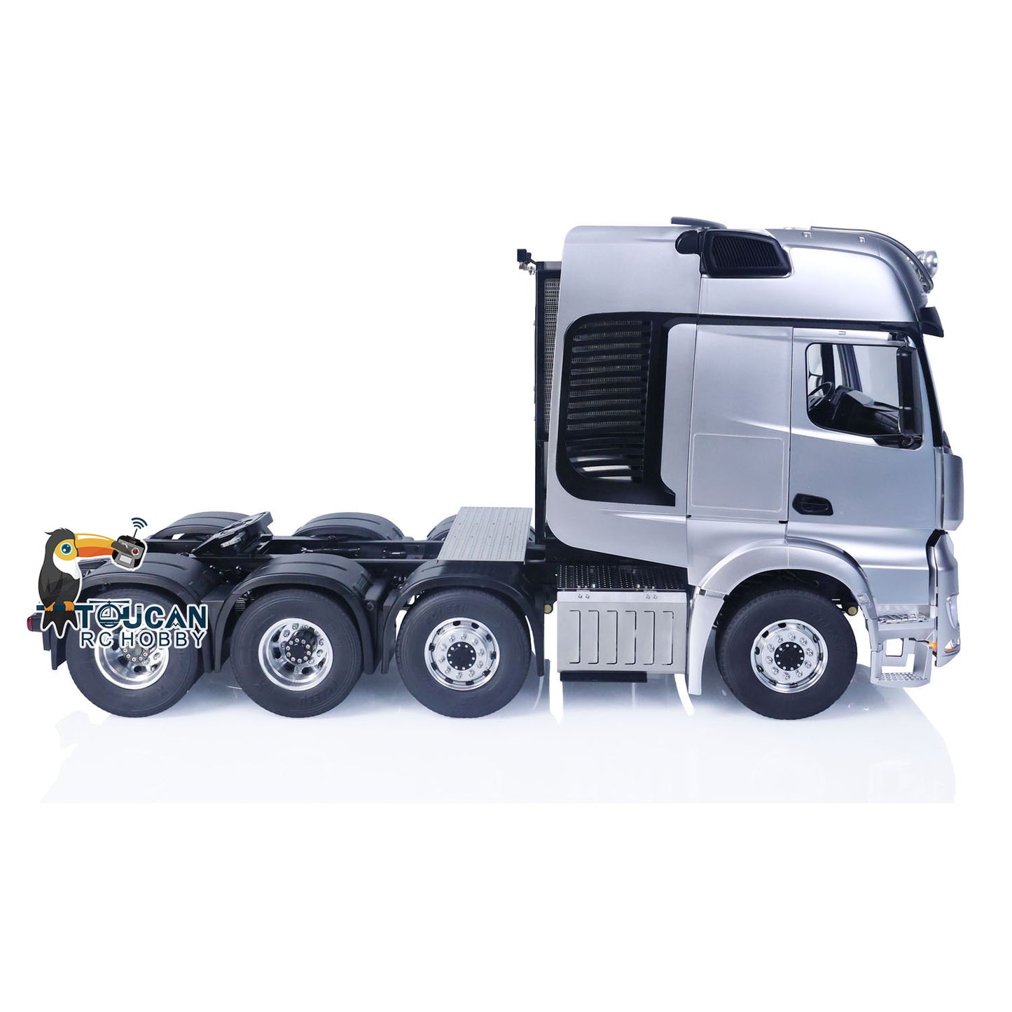 LESU 1/14 RC Tractor Truck 8x8 Metal Chassis High-Quality Customized Remote Control Car 3-speed Transmission Model Equipment Rack