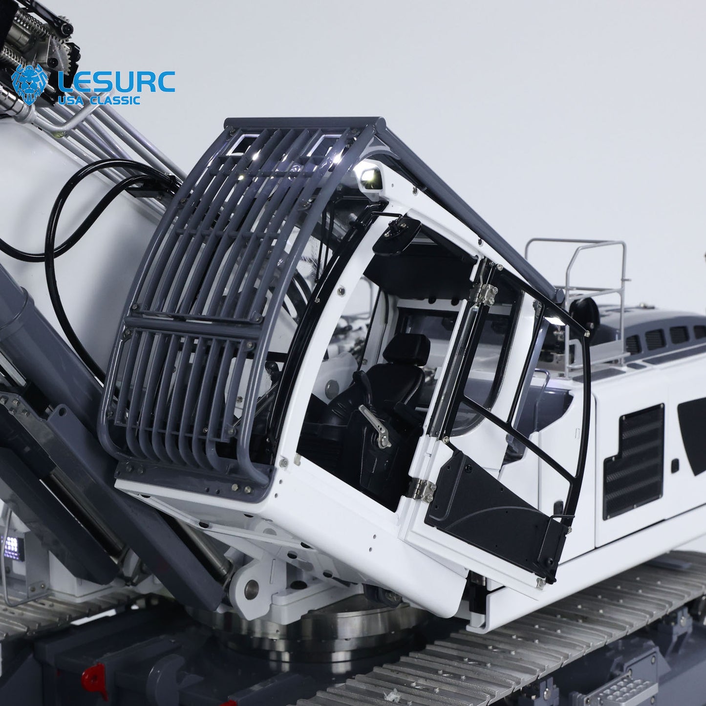 IN STOCK LESU 1/14 RC Heavy Full Hydraulic Demolition Excavator Aoue LR960 RTR Two Type Arms Digger Model Engineering Vehicle XE Radio