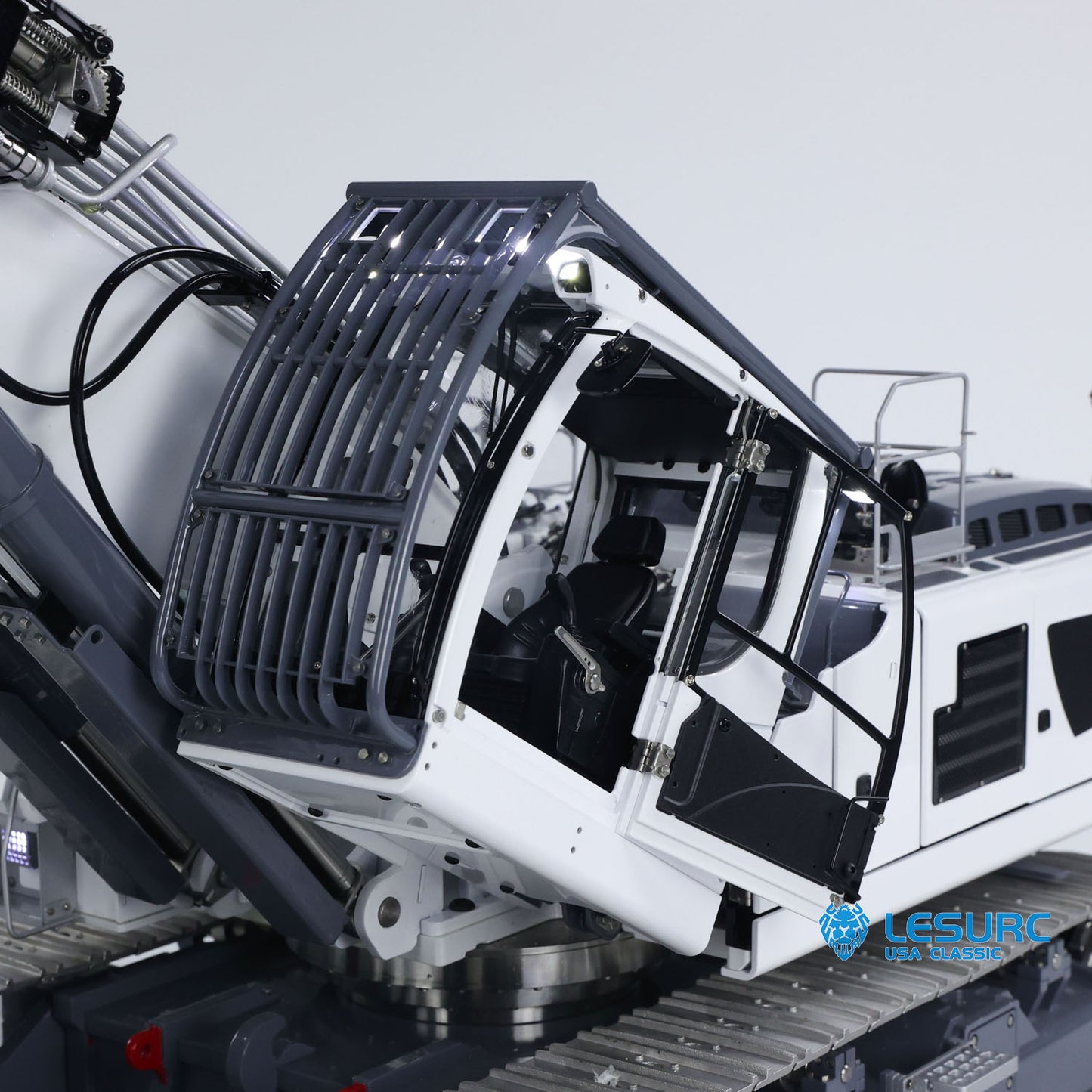 IN STOCK 1/14 RC Full Hydraulic Demolition Excavator LESU LR960 RTR Digger Electric Construction Vehicle Model GPS Battery Frsky XE Radio