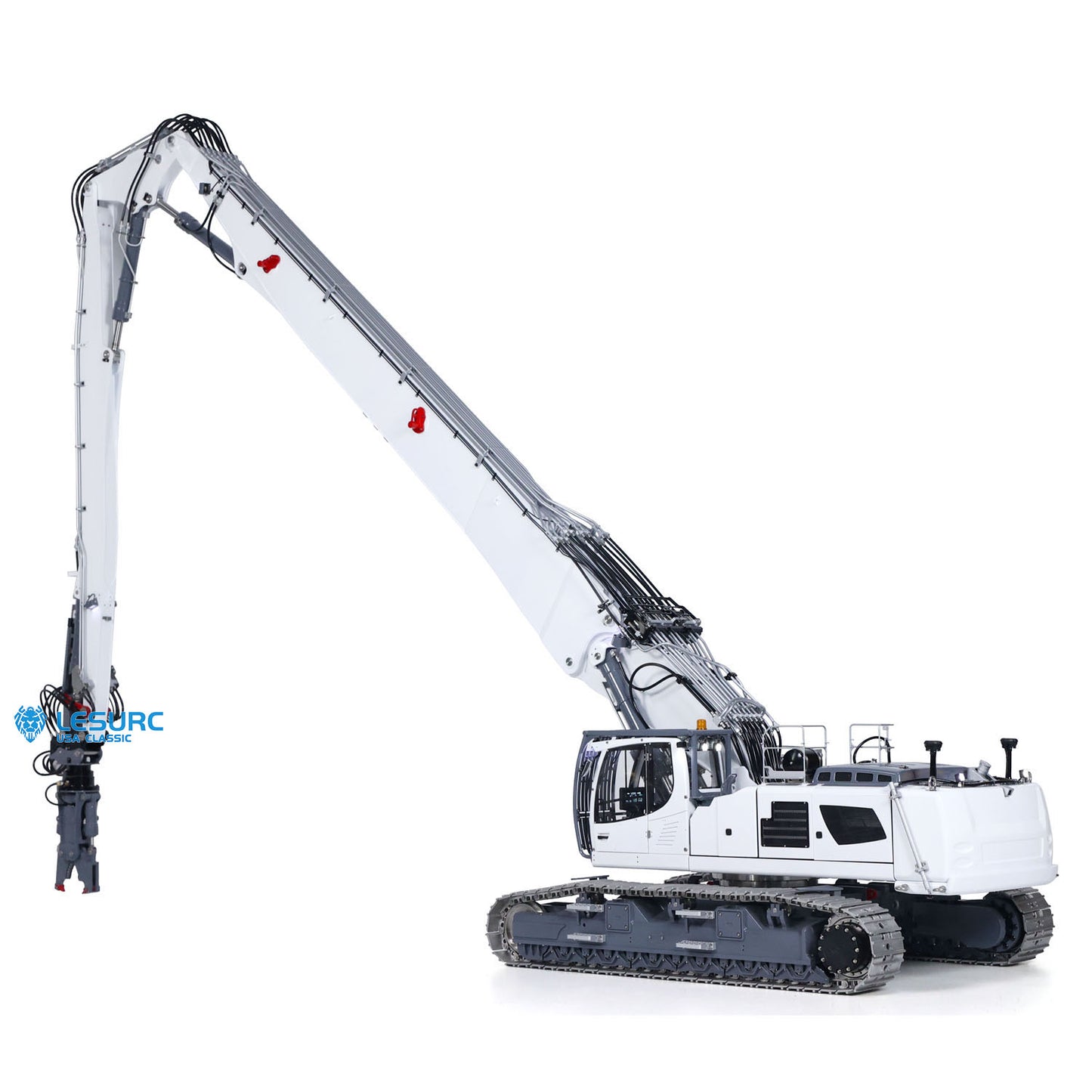 IN STOCK 1/14 RC Full Hydraulic Demolition Excavator LESU LR960 RTR Digger Electric Construction Vehicle Model GPS Battery Frsky XE Radio