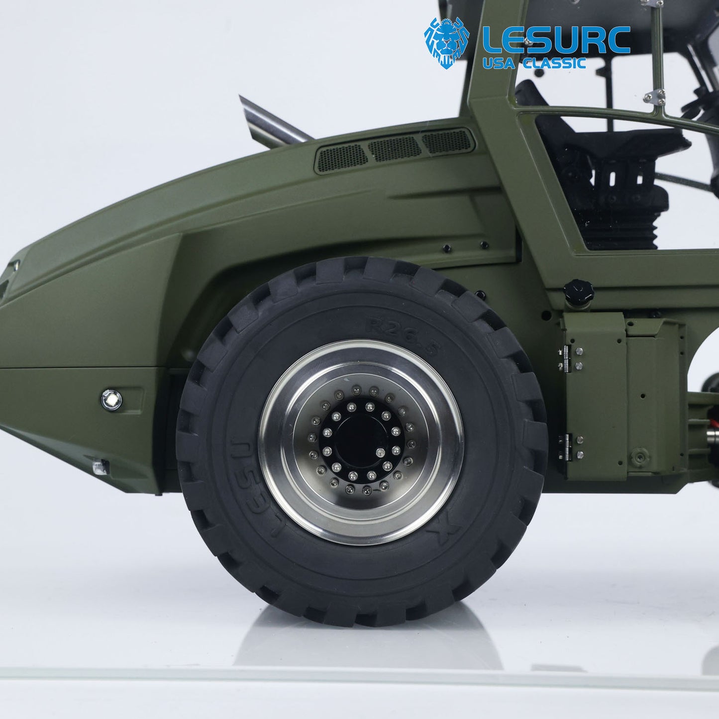 LESU 1:14 Hydraulic RC Road Roller Aoue H13i Radio Control Construction Model Flysky I6S Radio Battery Charger Light
