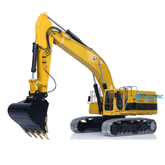 LESU 1/14 RC Hydraulic Excavator C374F Remote Controlled Heavy Digger Machine Sound Smoke Light LCD Screen 6CH Valve Motor ESC