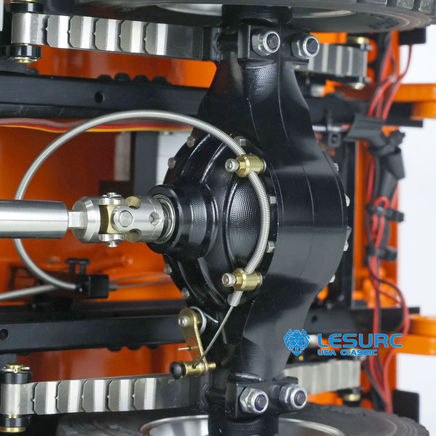 LESU 4*4 1/14 Metal Chassis RC Hydraulic Dumper Truck for TGS Tipper Car Models I6S Remote Control 5200MAH Battery