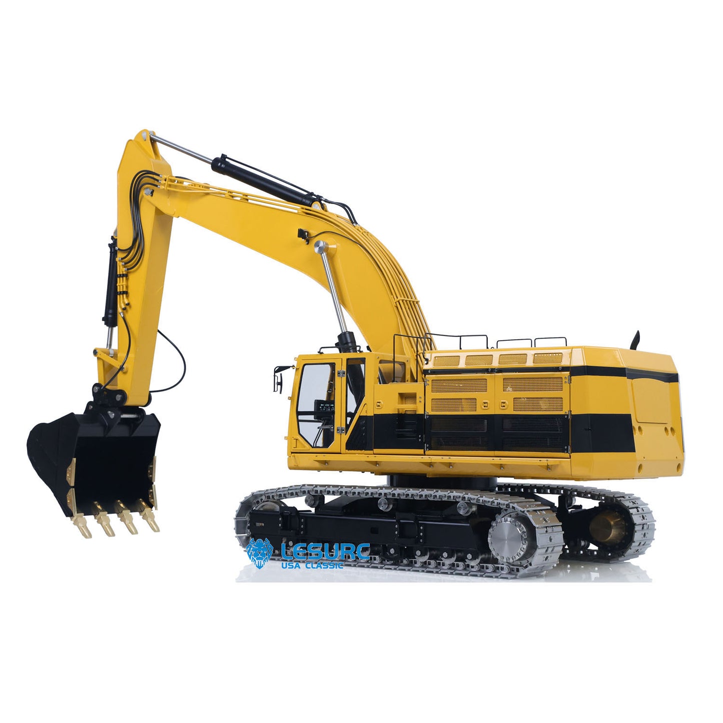 LESU 1/14 RC Hydraulic Excavator C374F Remote Controlled Heavy Digger Machine Sound Smoke Light LCD Screen 6CH Valve Motor ESC