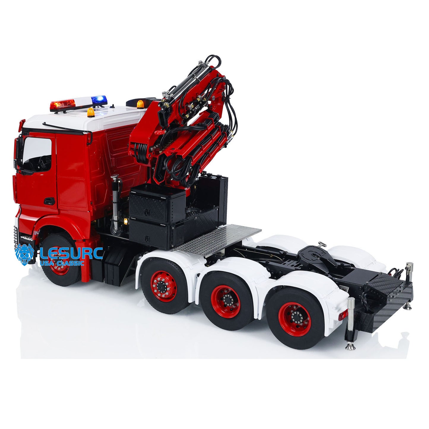 LESU 8x8 1/14 RC Hydraulic Crane Remote Control Tractor Truck Fly Jib Cars Hobby Model PNP/RTR Upgraded Ver