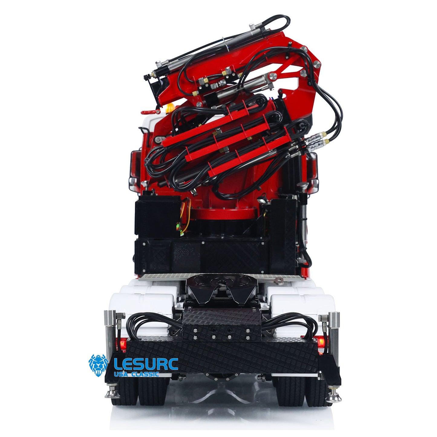 LESU 8x8 1/14 RC Hydraulic Crane Remote Control Tractor Truck Fly Jib Cars Hobby Model PNP/RTR Upgraded Ver