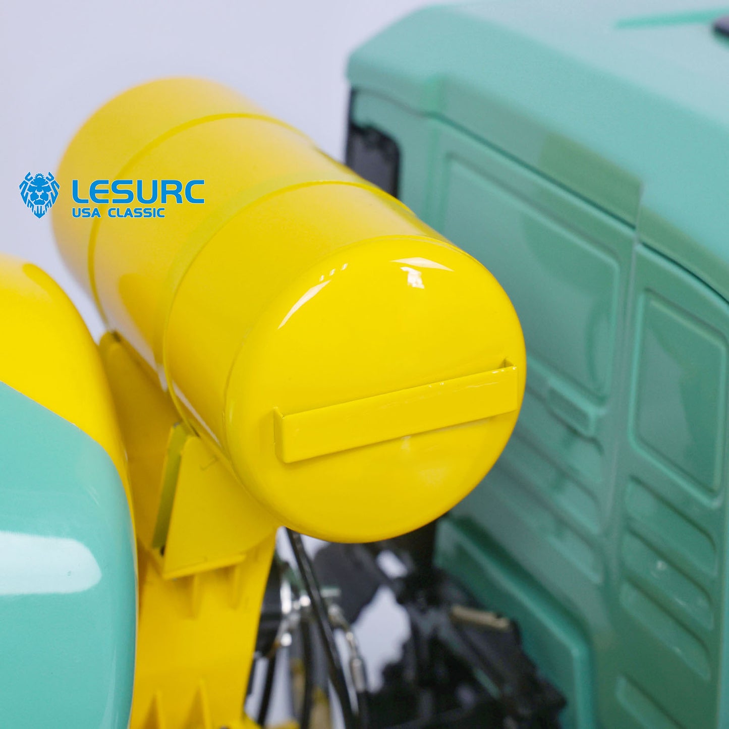 LESU 6x6 Metal 1/14 RC Mixer Truck for Remote Controlled Unpainted Agitating Lorry Concrete Car Model Motor Servo Sound Lights