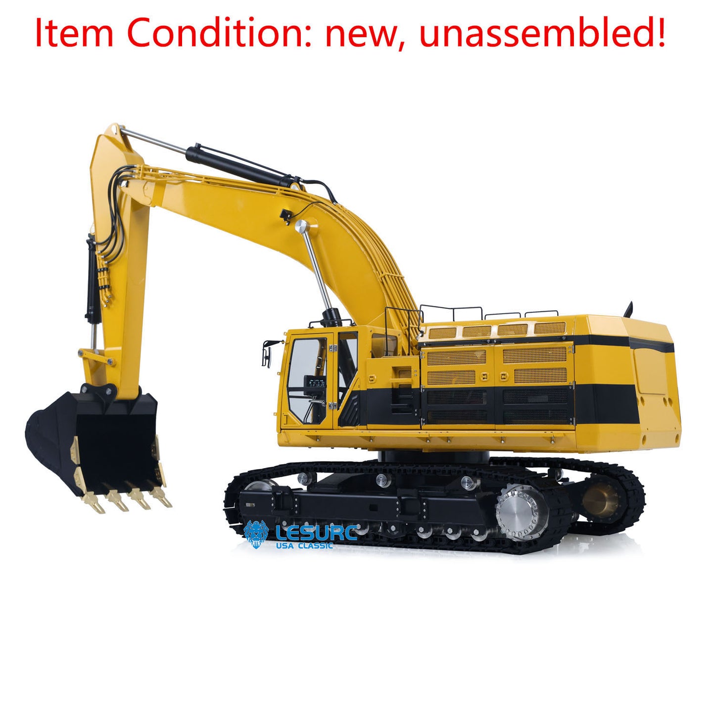 Metal LESU C374F KIT Model 1/14 Hydraulic Remote Control Heavy Excavator RC Digger 6CH Valve LCD Screen Light Pump Hobbywing ESC