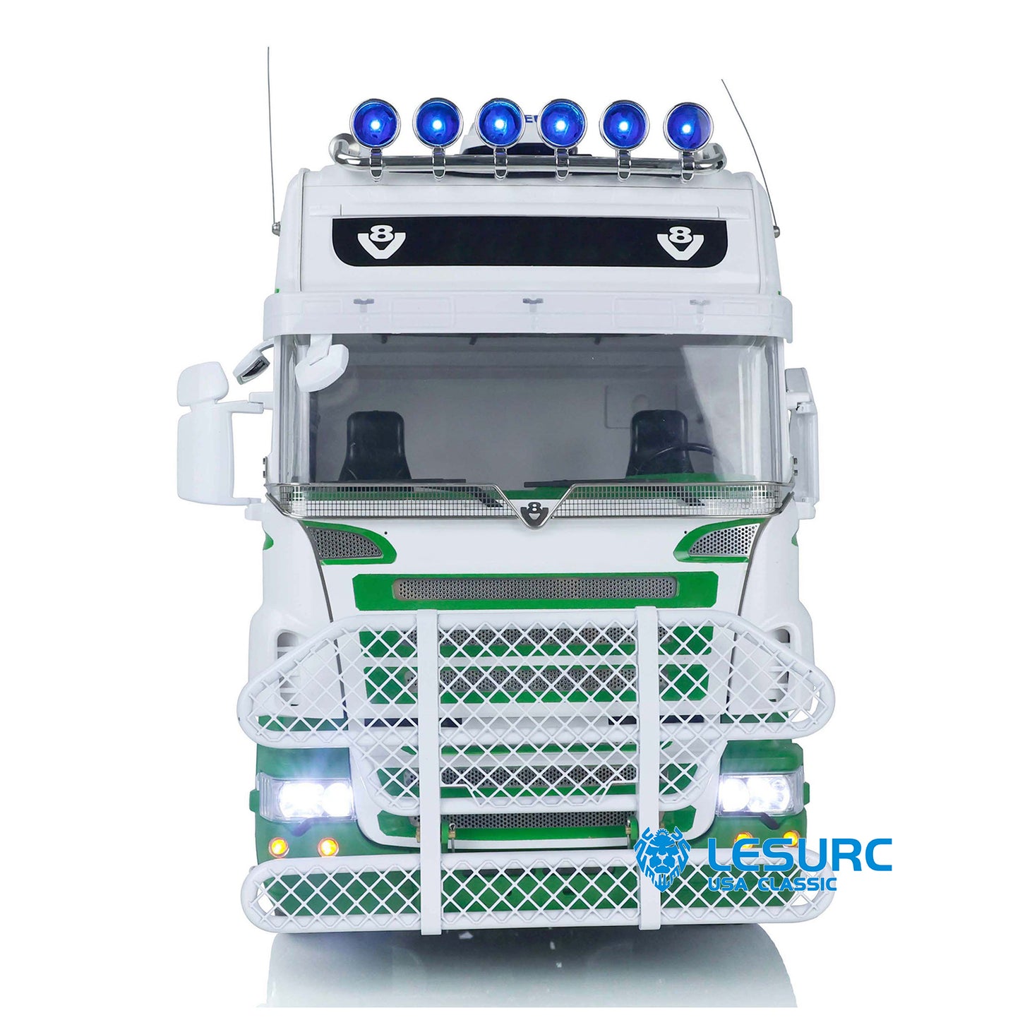 1/14 Scale LESU Remote Controlled Tractor Truck for 6x6 Remote Control Cars Model Metal Chassis Sound Light System Motor Servo ESC