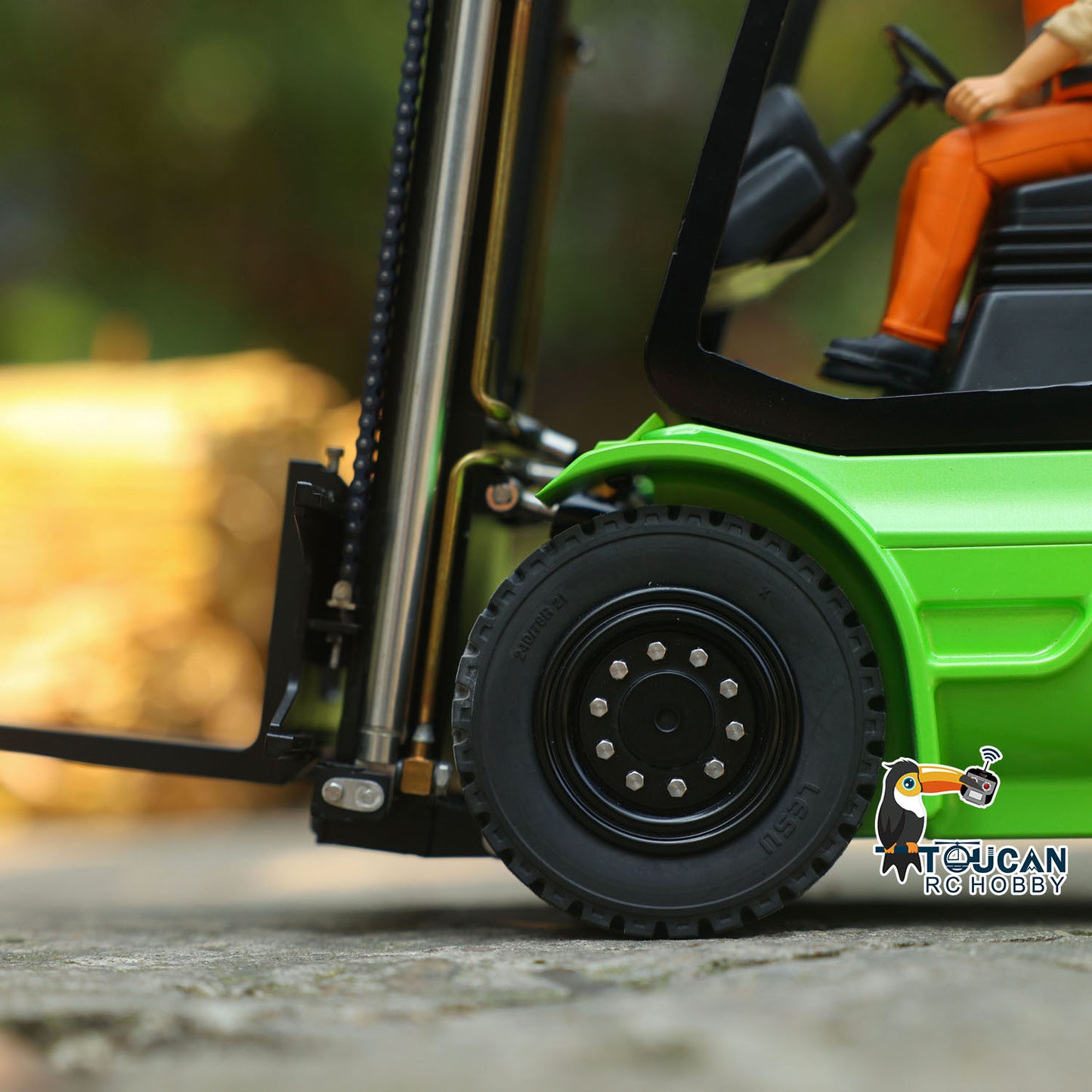 1/14 Scale LESU RC RTR Model Forklift Assembled Transfer Car Truck W/ Motor Servo ESC Light Sound Radio Battery Driver Charger