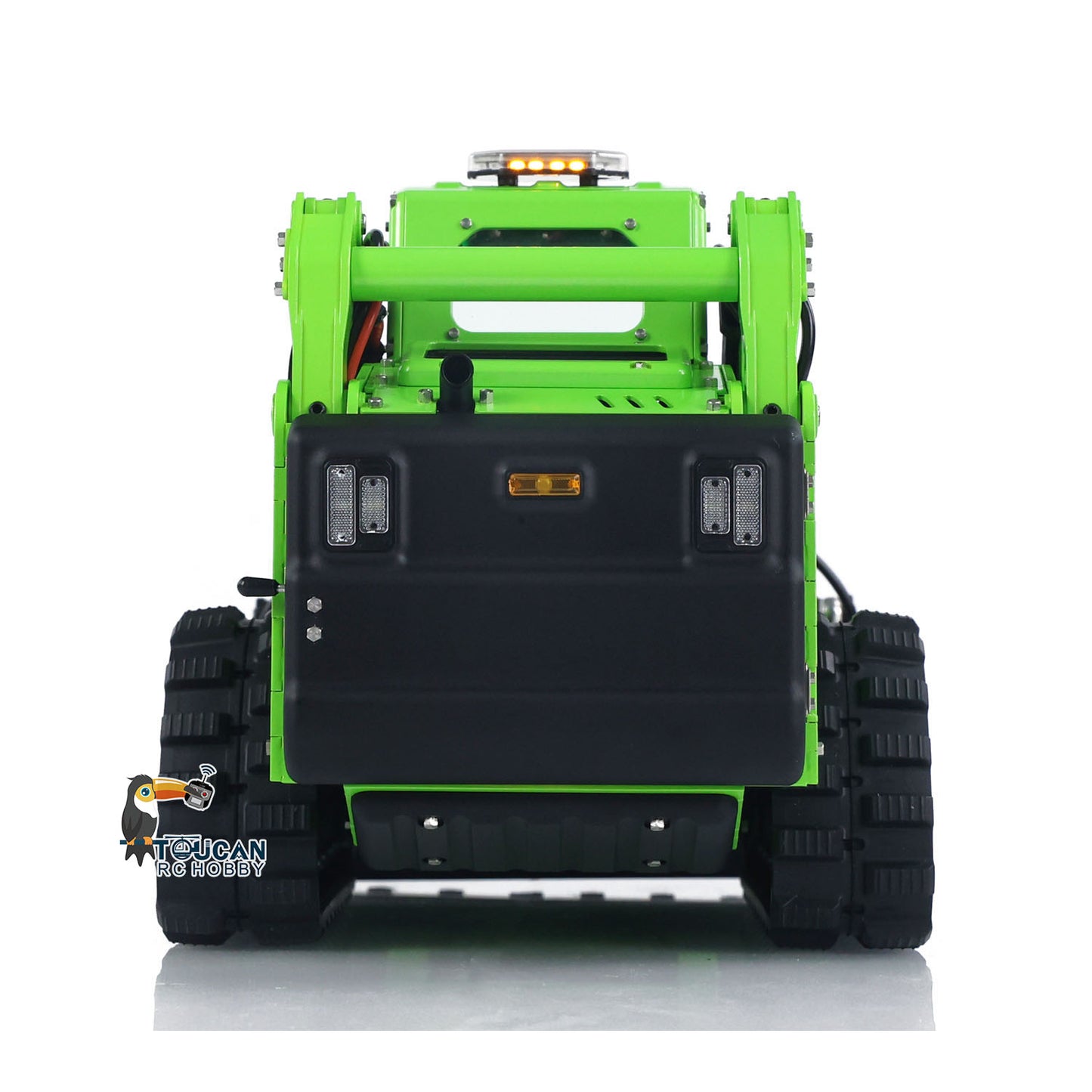 LESU 1/14 Aoue LT5 Bobcat RC Hydraulic Skid-Steer Loader Electric Cleaner I6S Radio Battery Remote Control Construction Car