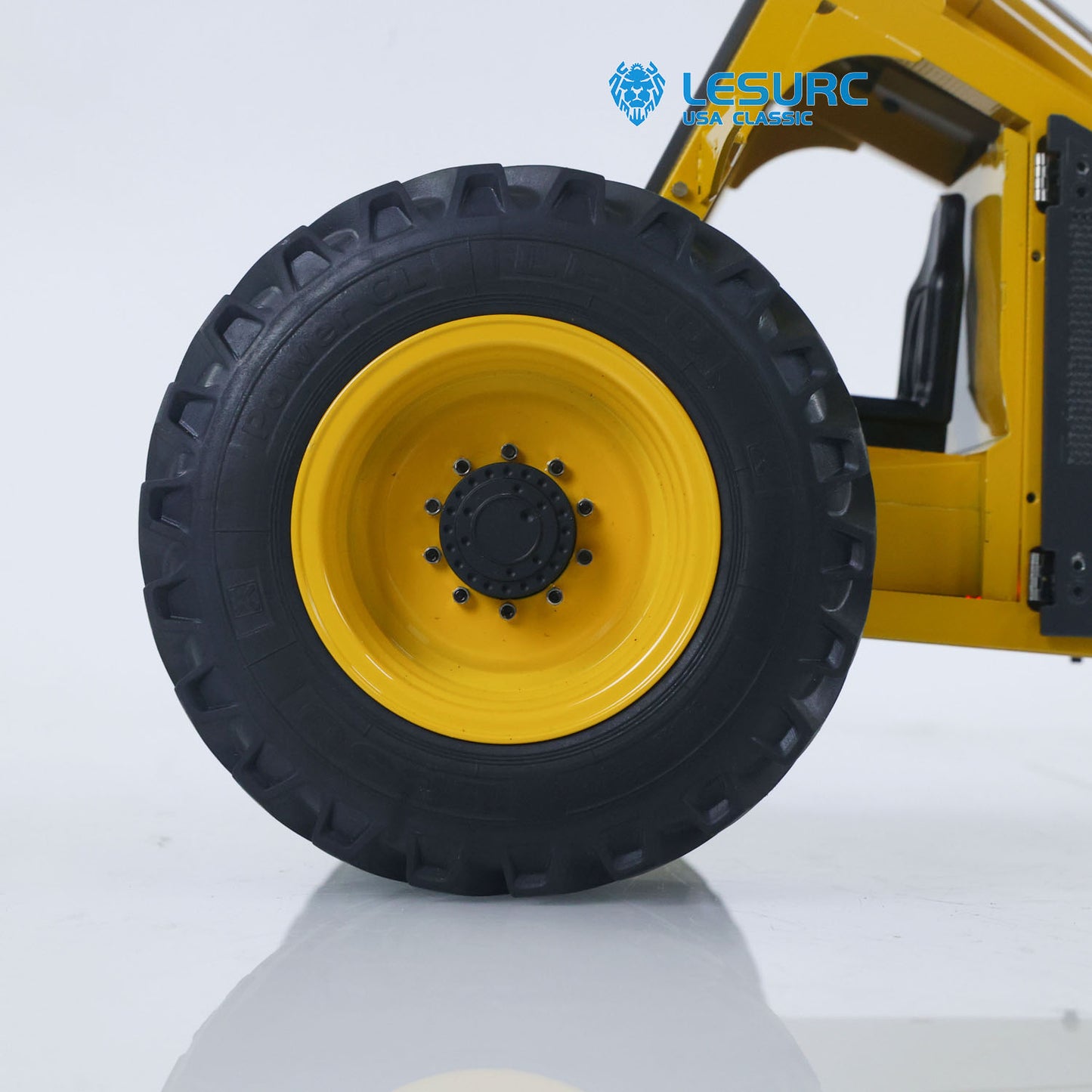 Metal LESU AOUE 225A 1/14 Remote Control Hydraulic Log Loader RC Sugarcane Loader Grabber Pump 4CH Valve Wheeled Model Car