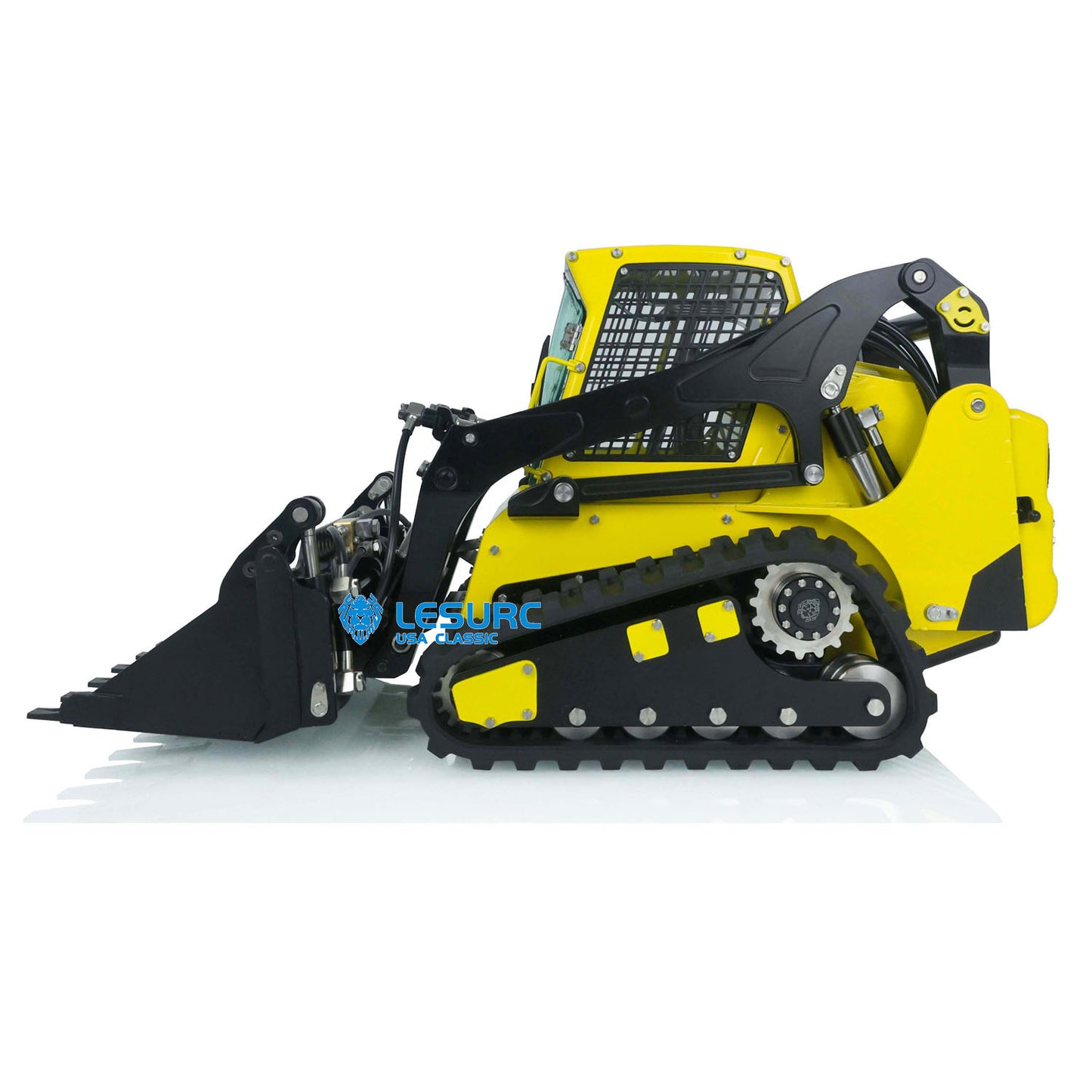 1/14 Scale LESU Hydraulic Radio Controlled Loader Aoue LT5 Tracked Skid-Steer Radio Control Truck Model W/ Controller Battery
