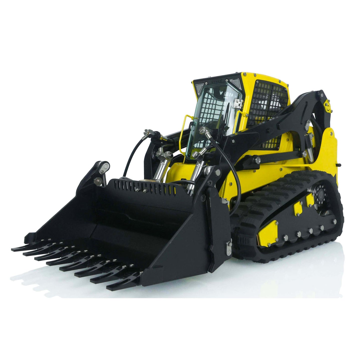 LESU Assembled 1/14 Scale Metal Aoue LT5 Radio Controlled Hydraulic Tracked Skid-Steer Loader Sound Light System Motor Servo