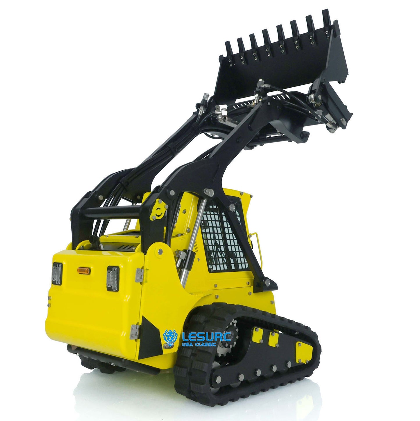 1/14 Scale LESU Hydraulic Radio Controlled Loader Aoue LT5 Tracked Skid-Steer Radio Control Truck Model W/ Controller Battery