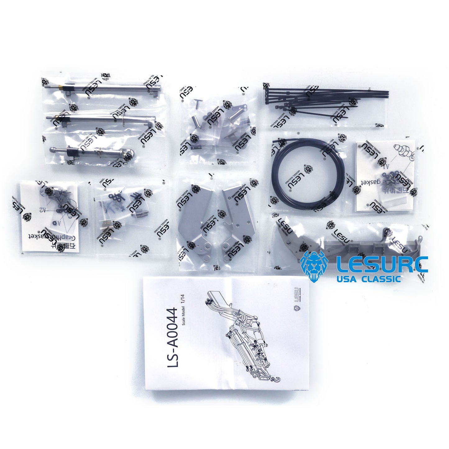 LESU Luffing Jib Fly Jib Arm Crane for 1/14 RC Hydraulic Dump Truck Remote Control Car Cranes Parts
