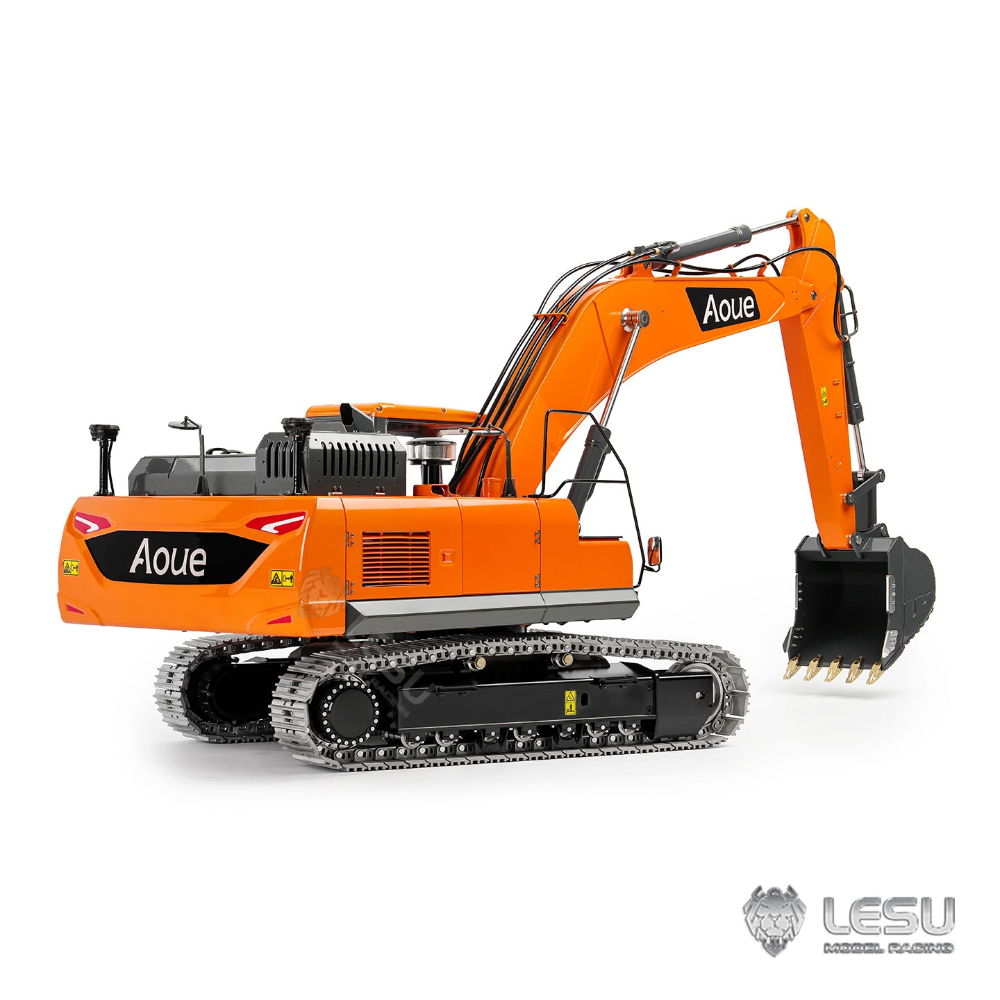 IN STOCK LESU 1/14 RC 90% Metal Hydraulic Digger Aoue DX350LC Remote Control Excavator Finished Model 3CH Valve Relief Valve 4MPA Pump
