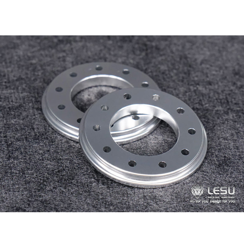 LESU Metal Front Wheel Hub of Powered Unpowered Axles for Tractor Truck 1/14 RC Dumper Trailer Tipper Cars Spare Part