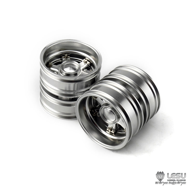 US STOCK LESU Simulated Rear Metal Double Wheel Hub Hex DIY Spare Part Suitable for TAMIYA Model RC 1/14 Tractor Truck Cars Accessory