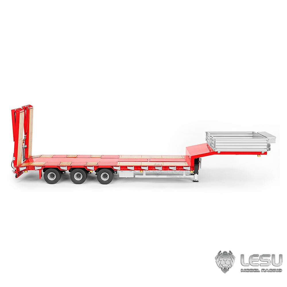 IN STOCK Metal Trailer for LESU 1/14 Hydraulic RC Truck Radio Control Tractor Construction Vehicle Hobby Model Lifting Tailboard RTR Verison