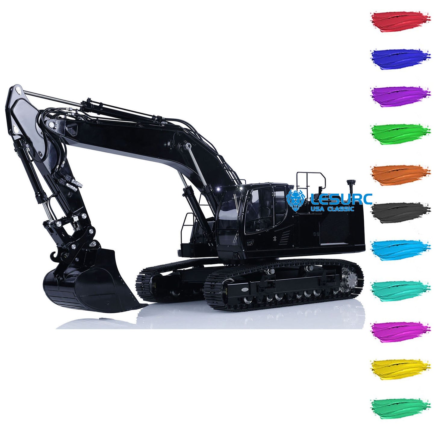 LESU 1/14 Aoue LR945 Metal Hydraulic RC Excavator Remote Controlled Digger Model Painted Assembled Optional Version PNP RTR