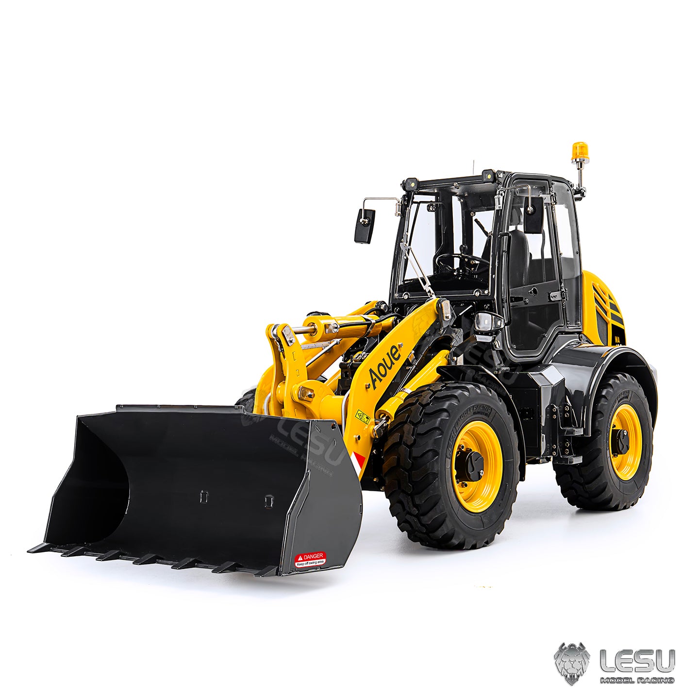 LESU 1/14 Metal RC Hydraulic Loader Aoue WA100M-8 4*4 RTR Remote Control Construction Vehicle Axle Lock Sound Light ST8 Radio
