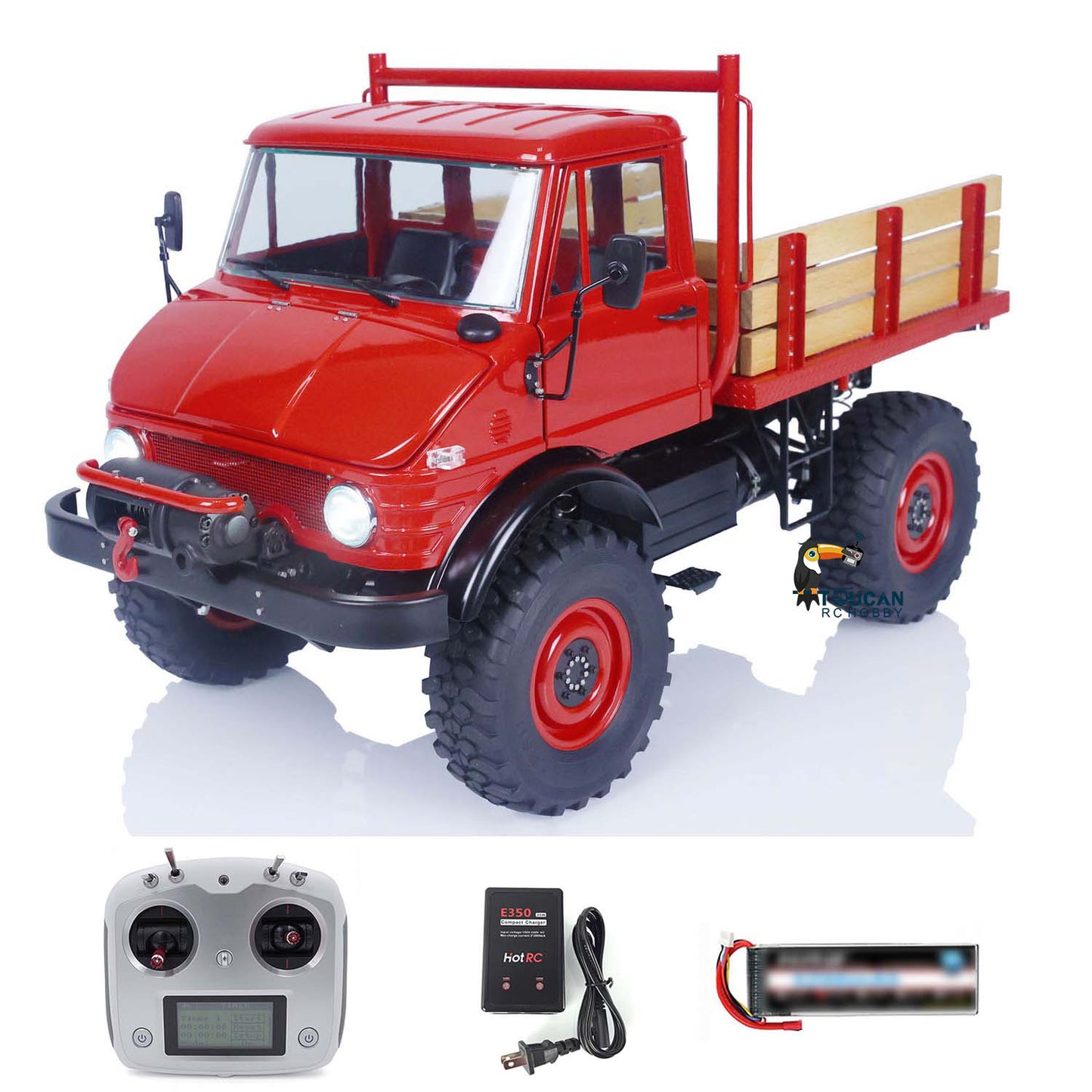LESU 1/10 Scale 4x4 Ready To Run Metal RC Off-Road Vehicles for U406 Radio Control Car Model W/ Sound Light System 5200mAH Battery