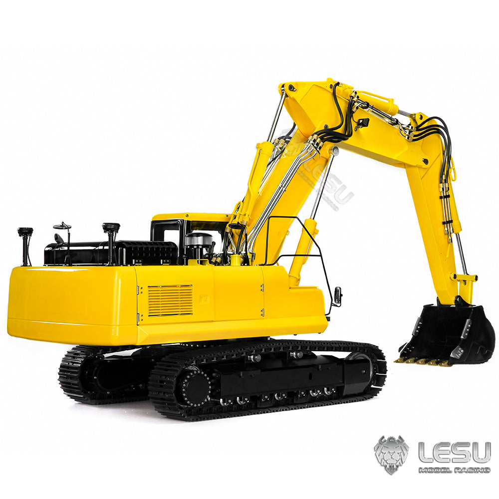 LESU 1/14 RC Hydraulic Painted Excavators 3 Arms Digger Model PC360 Electric Kits W/ Light Motor Servo ESC Upgrade Accessories