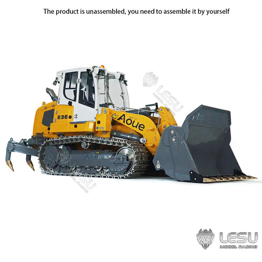 IN STOCK LESU 1/14 Metal Hydraulic Tracked RC Unpainting/Painted Loader W/ Servo ESC Decals Light Sound System 4CH Valve Motor Bucket
