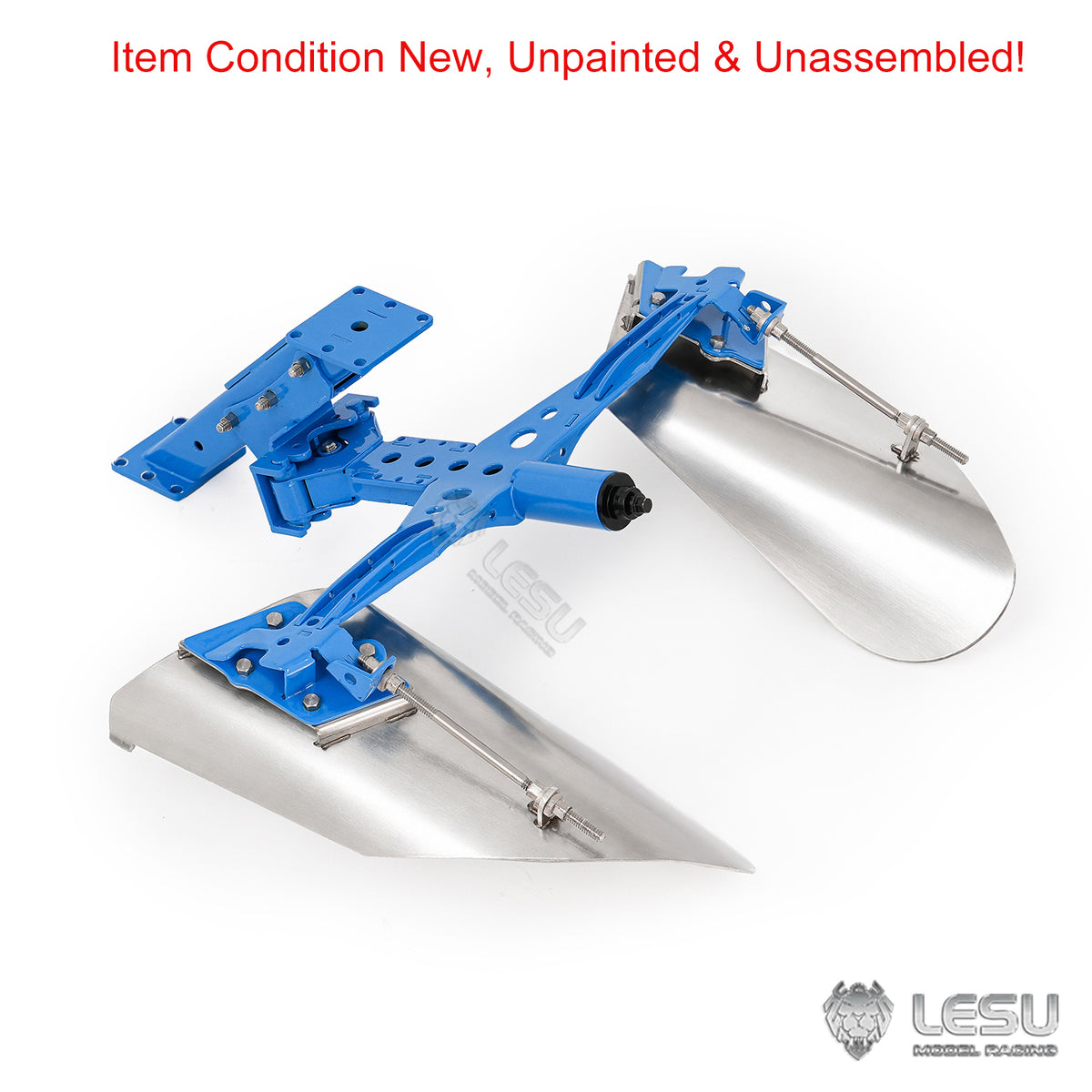 IN Stock LIMITED-TIME SALE LESU C0072 1/14 Metal Hydraulic Mounted Reversible Plow Upgrade Attachment for AOUE 1050 RC Walking Tractor Agricultural Vehicle Model