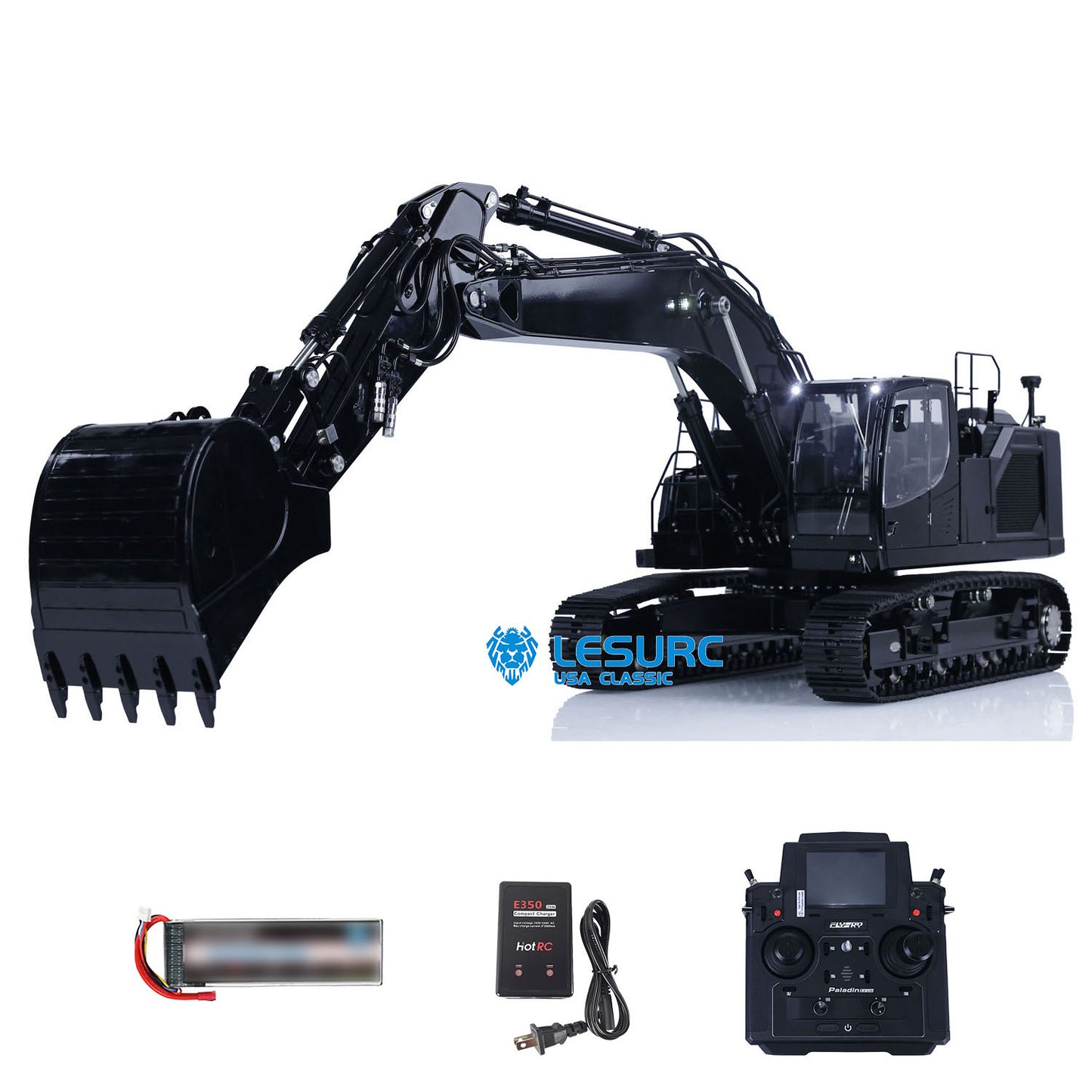 LESU 1/14 Aoue LR945 Metal Hydraulic RC Excavator Remote Controlled Digger Model Painted Assembled Optional Version PNP RTR