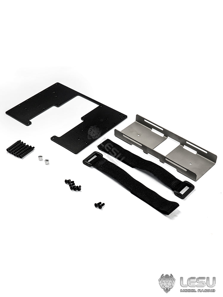 LESU 1/14 Rear Lights Exhaust Box Metal Pedal Second Plate Set ABS Plastic Car Body for RC Tractor Truck DIY Model Part