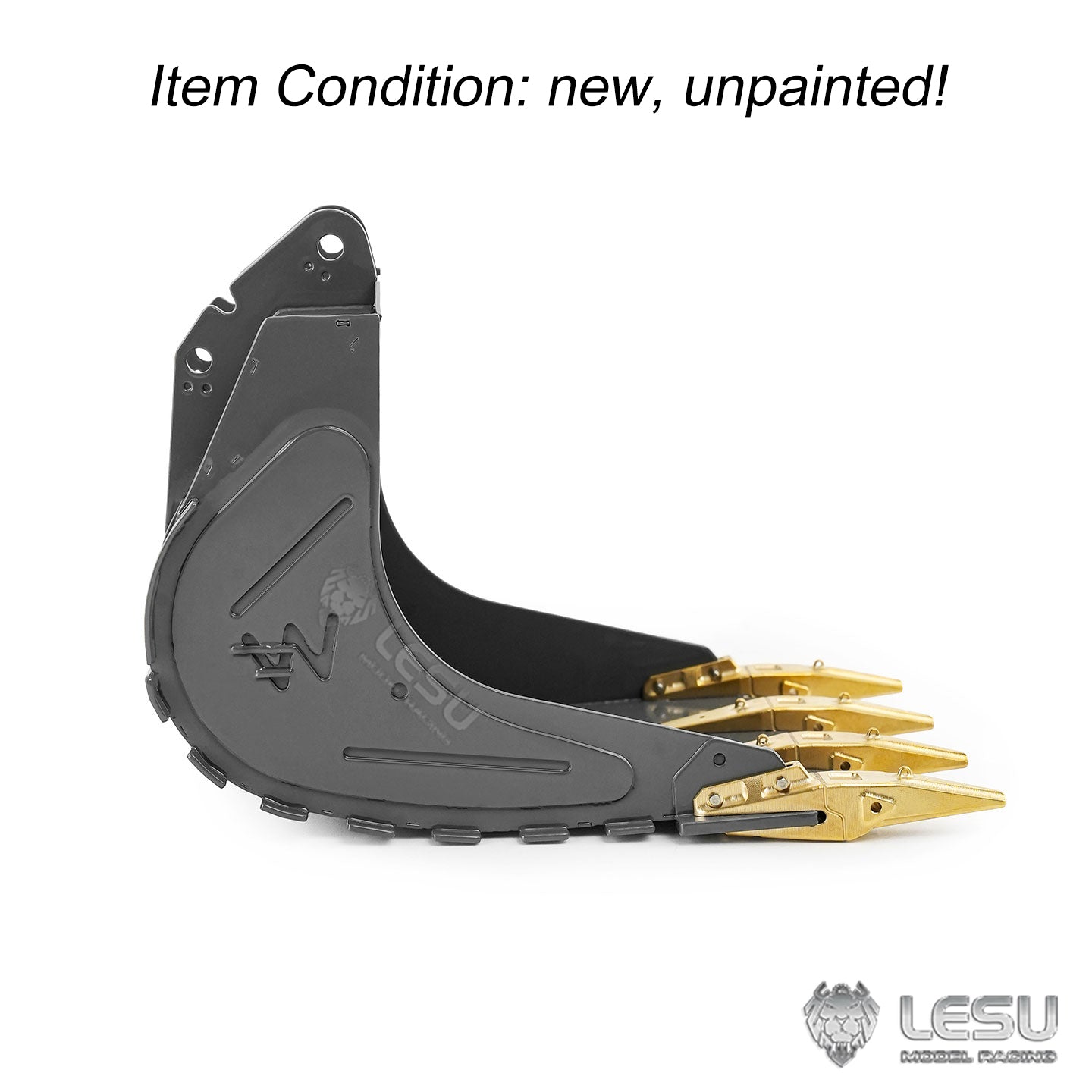 Metal Original Bucket B0030-G for LESU LR956 PC360 ET26L SK500 ET26B ET36L 1/14 RC Hydraulic Excavator Remote Control Digger