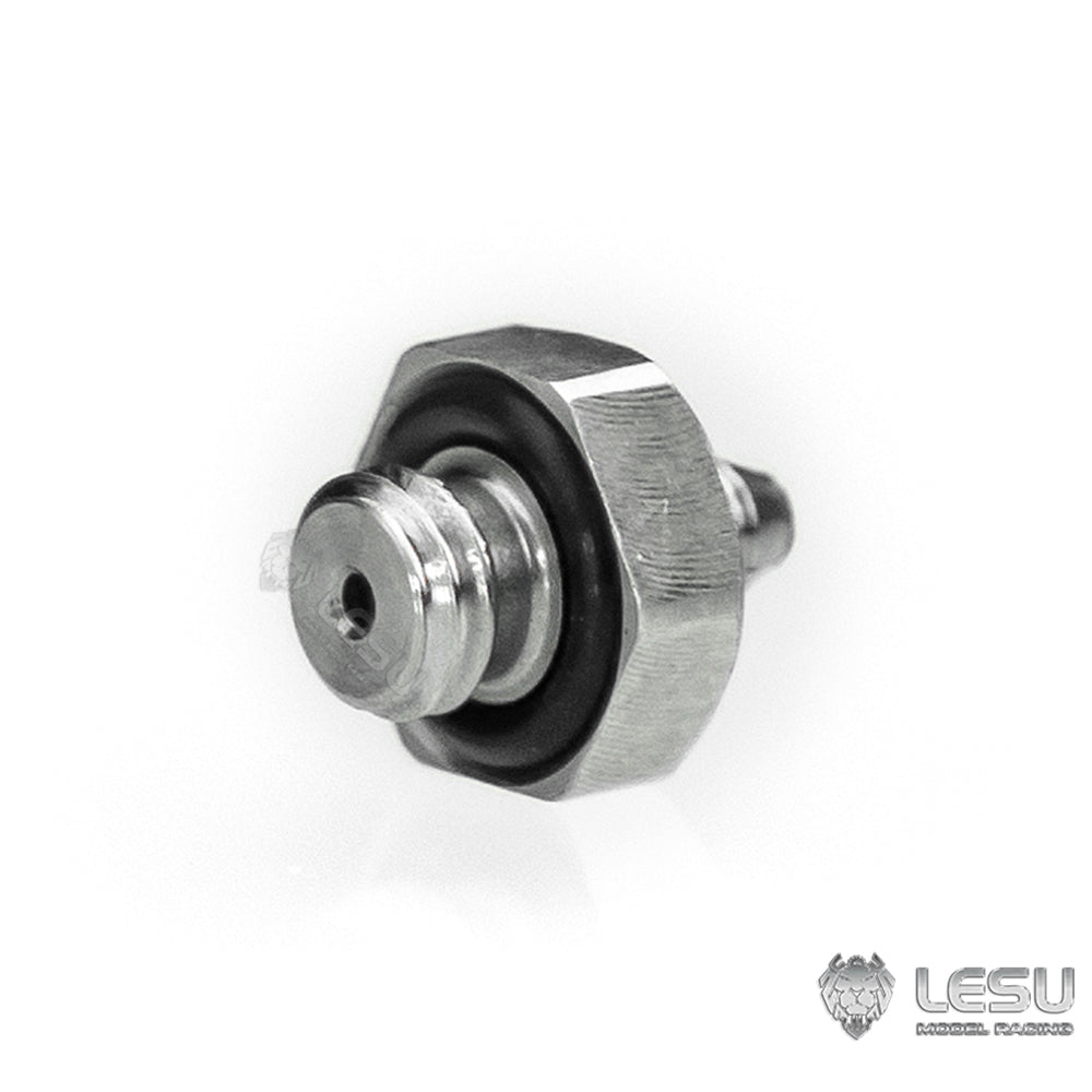 LESU M3 Stainless Steel Nozzle for RC Truck Construction Vehicles Excavator Loader Model 2x1mm Hydraulic Pipe Hose Part