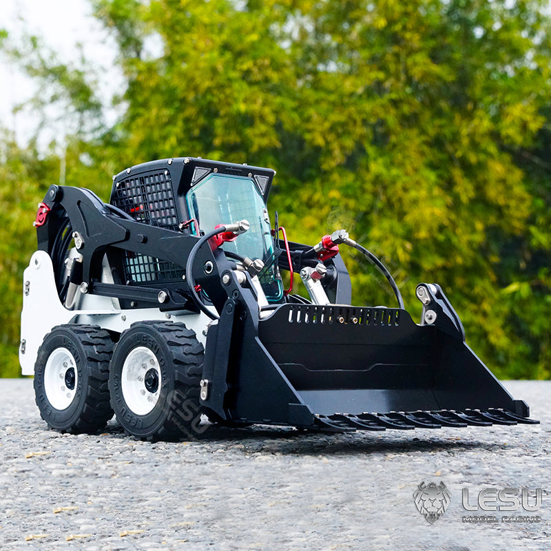 LESU 1/14 Scale Aoue LT5H Wheeled Skid-Steer Remote Control Hydraulic Loader Model Sound Lights System W/O Controller Charger